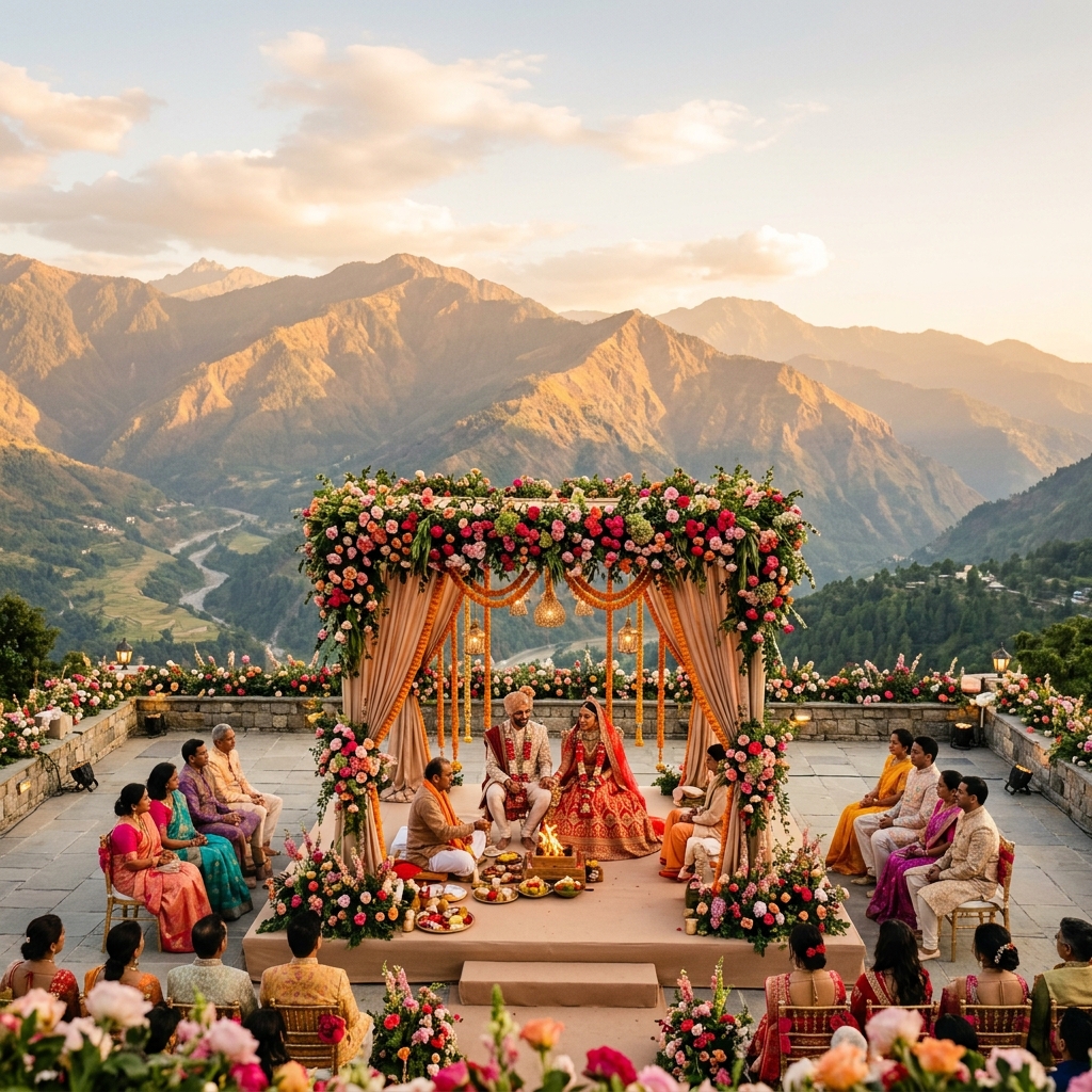 Destination wedding photography at a picturesque travel location
