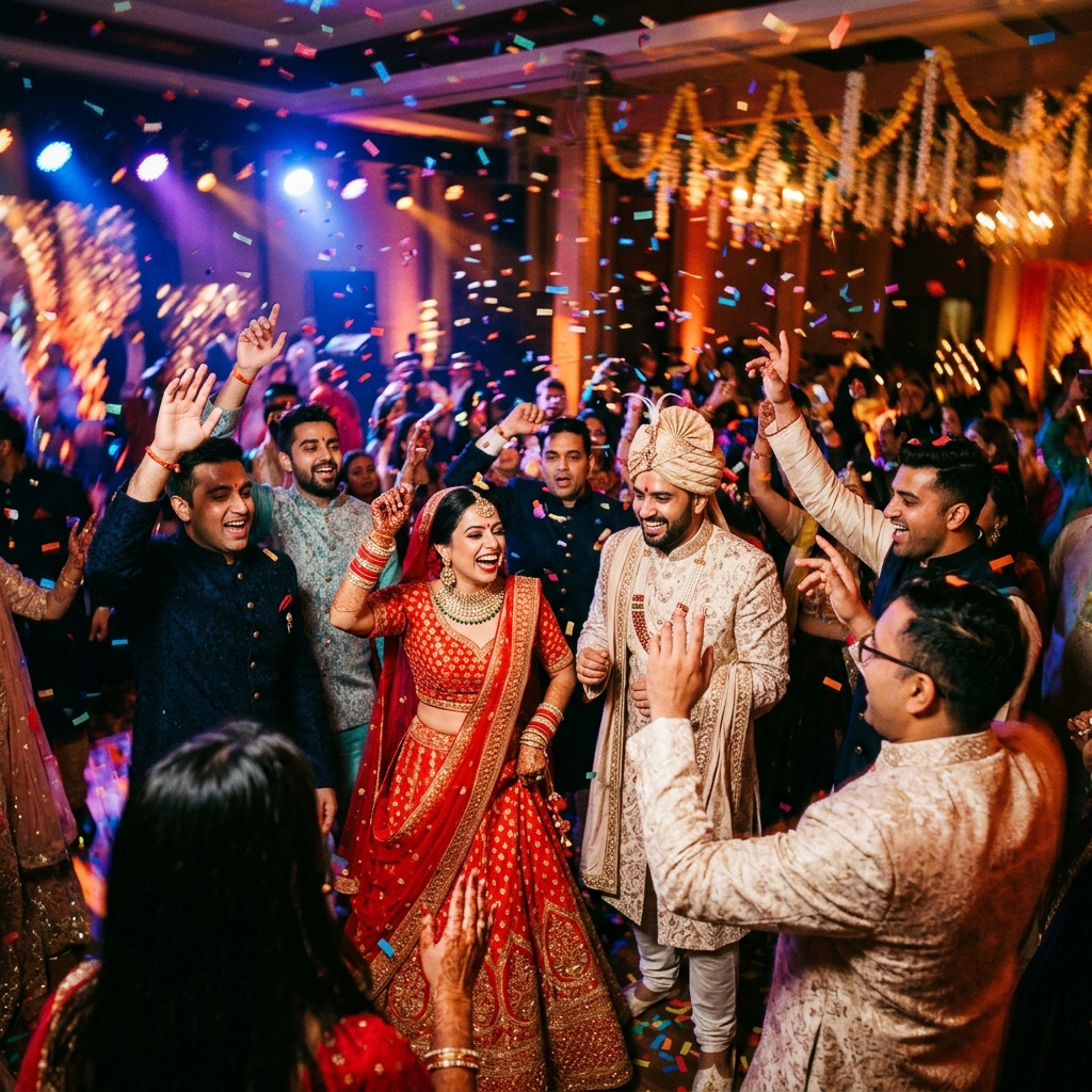 Dynamic short-form wedding reel for social media sharing